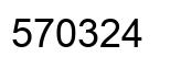Number 570324 black image