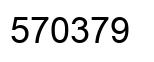 Number 570379 black image