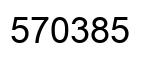 Number 570385 black image