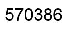 Number 570386 black image