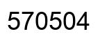 Number 570504 black image