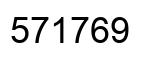 Number 571769 black image