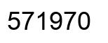 Number 571970 black image