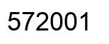Número 572001 imagen negro