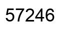 Número 57246 imagen negro