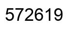 Number 572619 black image