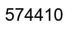 Number 574410 black image