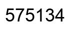 Número 575134 imagen negro
