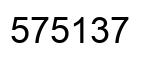 Número 575137 imagen negro