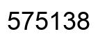 Número 575138 imagen negro