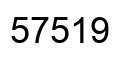 Number 57519 black image
