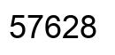 Número 57628 imagen negro