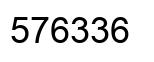 Number 576336 black image