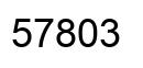 Número 57803 imagen negro