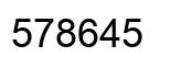 Number 578645 black image