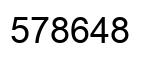 Number 578648 black image