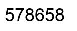 Número 578658 imagen negro