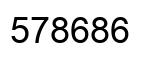 Número 578686 imagen negro