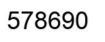 Número 578690 imagen negro