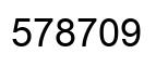 Number 578709 black image
