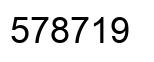 Number 578719 black image
