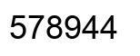Number 578944 black image
