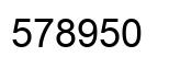 Number 578950 black image