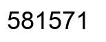 Number 581571 black image