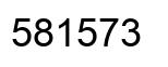 Number 581573 black image