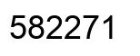 Number 582271 black image