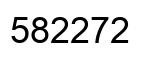 Number 582272 black image