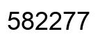 Number 582277 black image