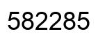 Number 582285 black image