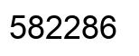 Number 582286 black image