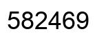 Número 582469 imagen negro