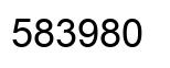Number 583980 black image