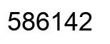 Número 586142 imagen negro