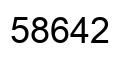 Número 58642 imagen negro