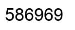 Number 586969 black image