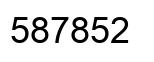 Number 587852 black image