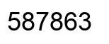 Number 587863 black image