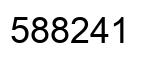 Número 588241 imagen negro