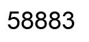 Número 58883 imagen negro
