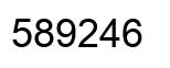 Number 589246 black image