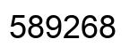 Number 589268 black image