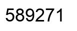Number 589271 black image
