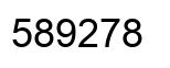 Number 589278 black image
