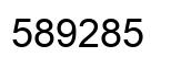 Número 589285 imagen negro