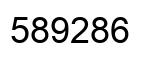 Número 589286 imagen negro