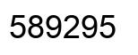 Number 589295 black image